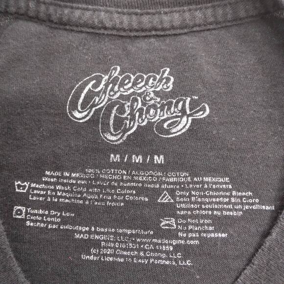 Cheech & Chong Graphic Tee Size Medium Black Polaroid Pic - Picture 5 of 7